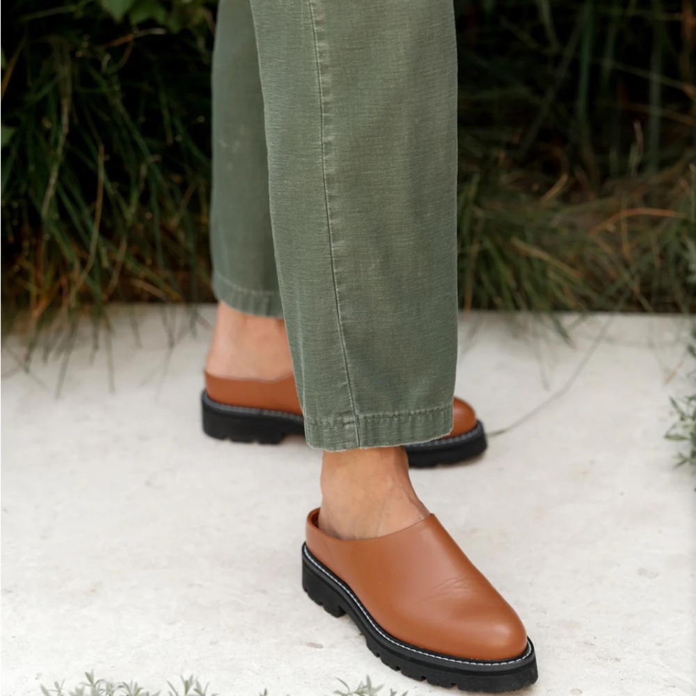 Jenni Kayne Leather Lug Mule sz 39